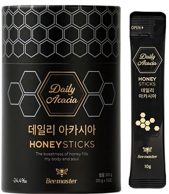 비마스터 데일리 천연 아카시아 꿀스틱 30p, 300g, 1개