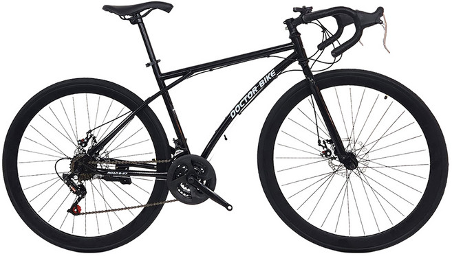 닥터바이크 ROAD S-27 하이브리드 스틸 디스크 브레이크 11kg 신장 155cm~175cm 단순배송상품, 블랙, 170cm, 1개