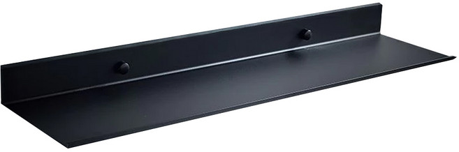 浴室置物架, 黑色, 1個