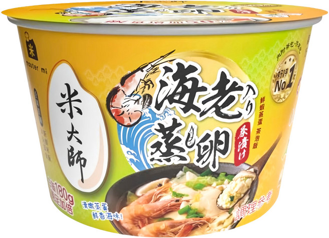 master mi 米大師 湯泡飯 鮮蝦蒸蛋泡飯, 235g, 1入