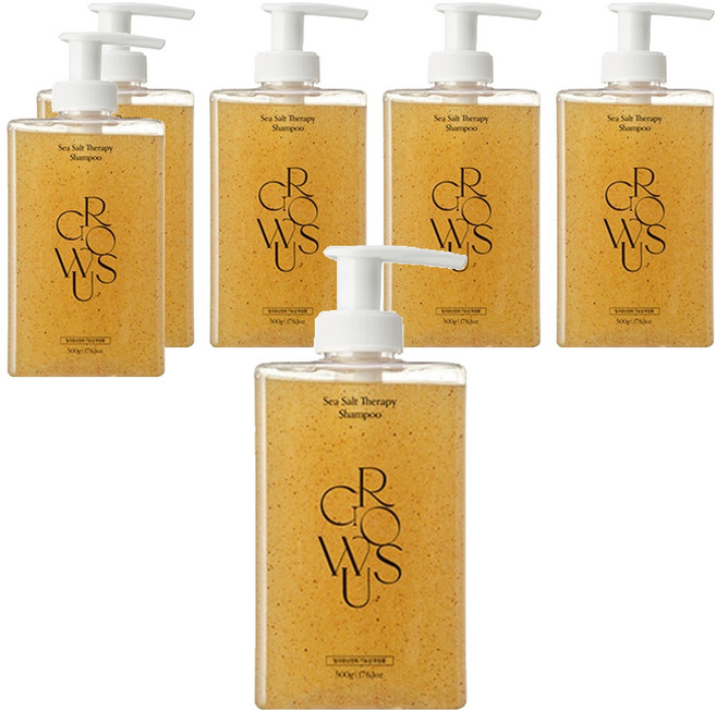 그로우어스 씨솔트 테라피 샴푸, 500g, 6개