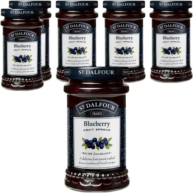 샹달프 블루베리잼, 170g, 6개