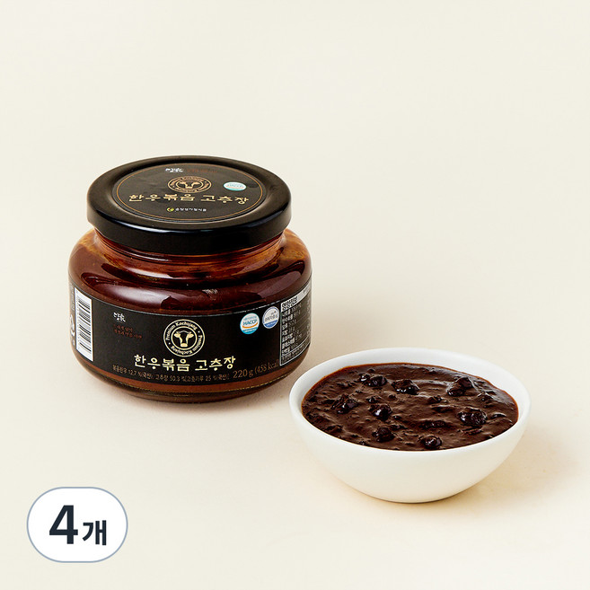 담가 순창 한우 볶음 고추장, 220g, 4개