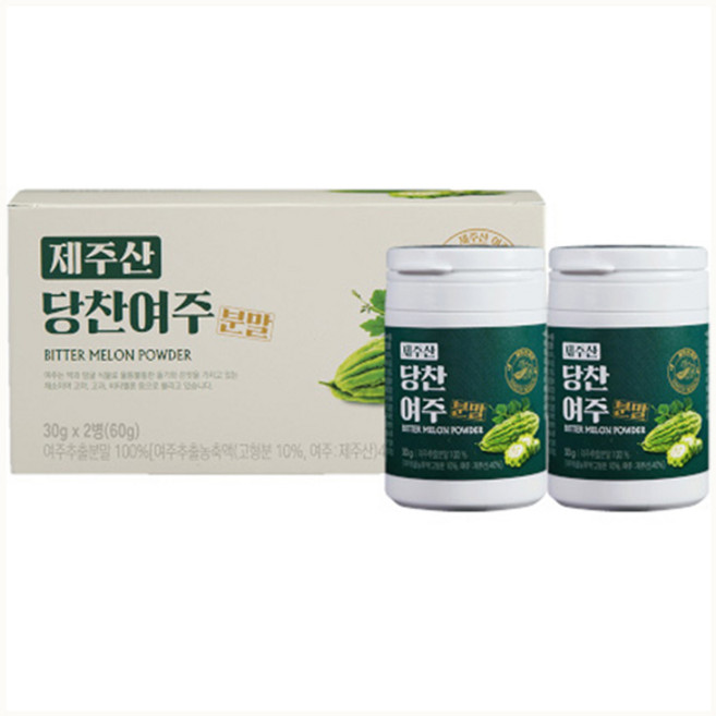 지비엠에스 제주산 당찬여주 분말, 30g, 2개