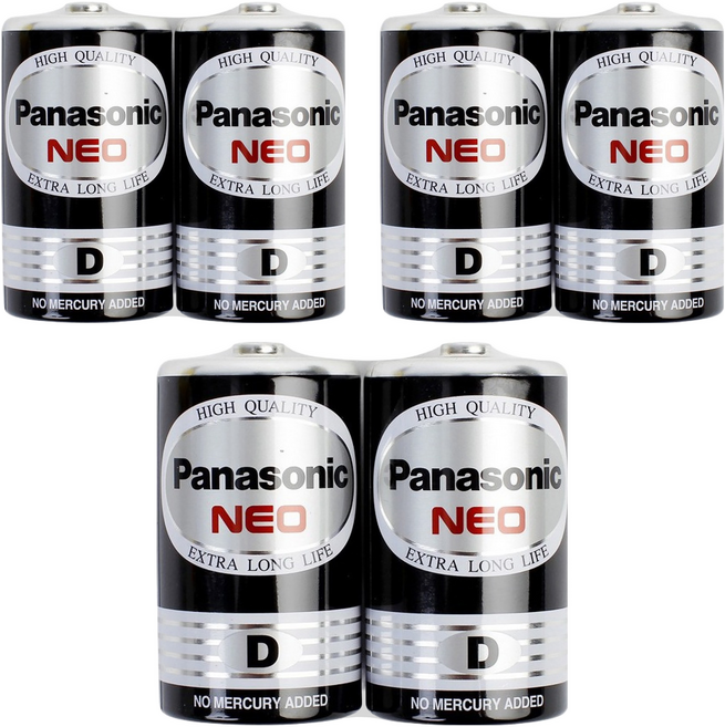 Panasonic 台灣公司貨 錳乾電池 1號, 2顆, 3組