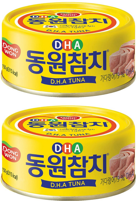 동원참치 DHA 통조림, 150g, 2개