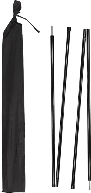 아이두젠 타프 스틸 도어 폴대 세트 블랙, 1세트