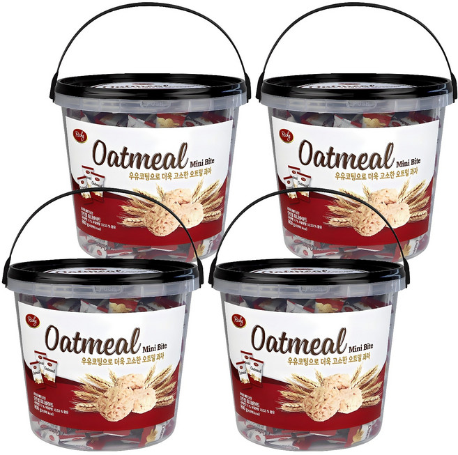 리키 오트밀 미니바이트, 800g, 4개