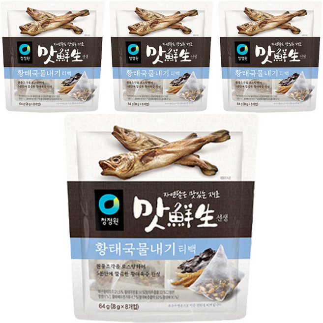 맛선생 황태 만능 육수 티백, 64g, 4개