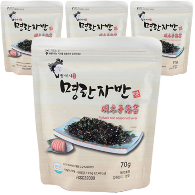 河東 權女士 明太子醬, 70g, 4個