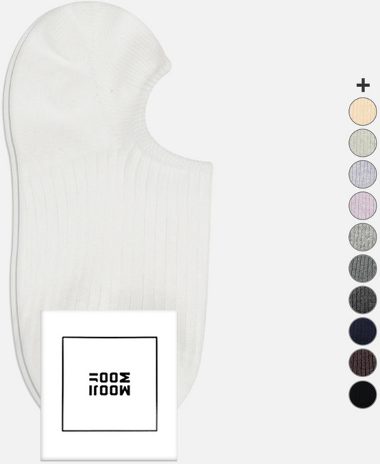 무지무지 여성용 데일리 갑종 골지 덧신 양말