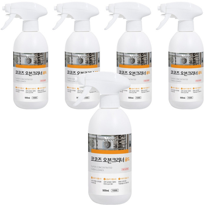 코코즈 오븐크리너 골드, 500ml, 5개