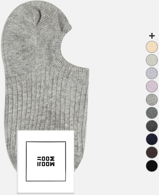 무지무지 여성용 데일리 갑종 골지 덧신 양말