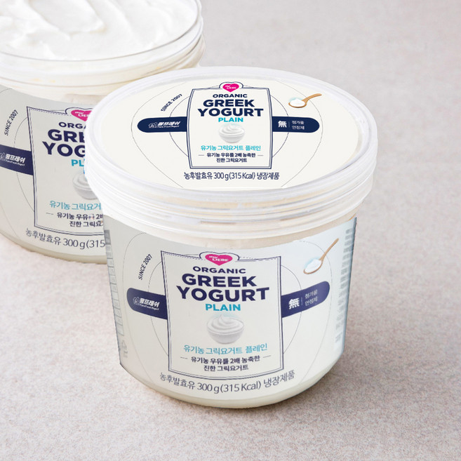 팜프레쉬 유기농 그릭요거트 플레인, 300g, 1개