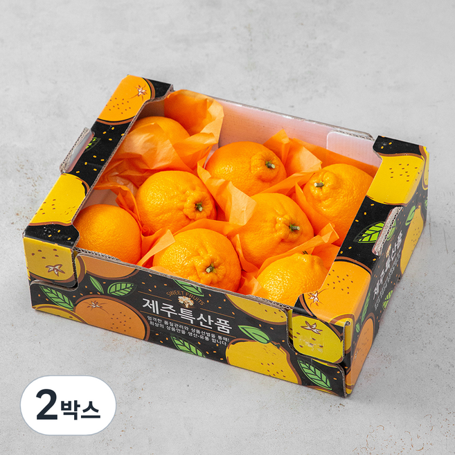 귤탐 한라봉, 2kg(중과/7~9입), 2박스