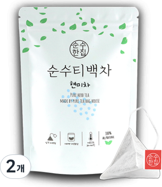 순수한집 현미차 티백, 2g, 10개입, 2개