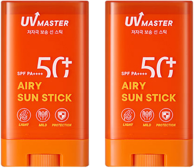 토니모리 유브이마스터 에어리 선스틱 SPF50+ PA++++, 20g, 2개