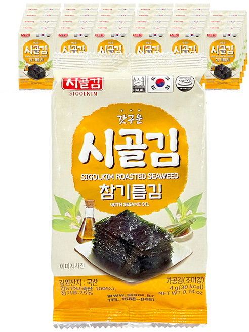 시골김 참기름김 도시락김, 4g, 96개
