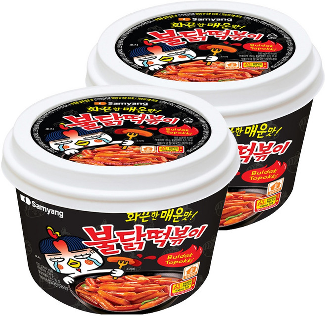삼양 불닭떡볶이, 185g, 2개