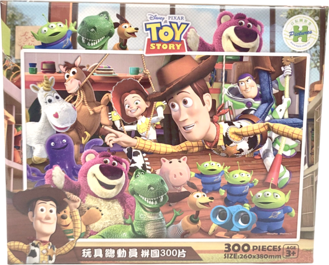HUNDRED PICTURES 百耘圖 拼圖 HPD0300S-238 254g, 玩具總動員3, 300片, 1盒