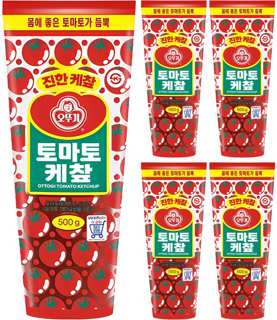오뚜기 토마토 케챂, 500g, 5개