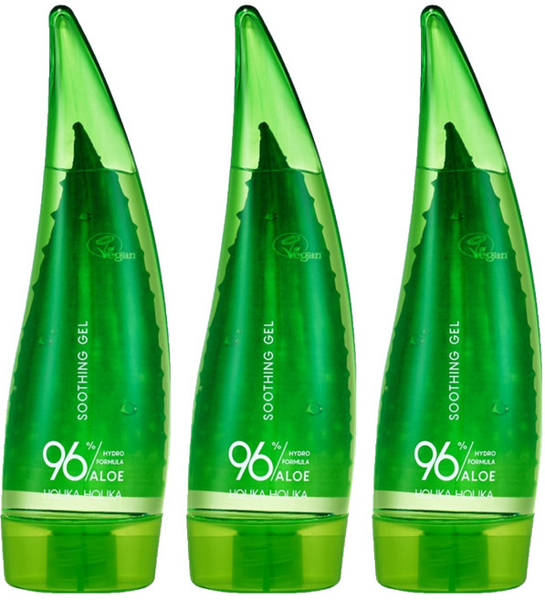 홀리카홀리카 알로에 하이드로 포뮬라 96 수딩젤 미니, 55ml, 3개