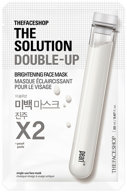 더페이스샵 더솔루션 더블업 미백 마스크시트, 1개입, 1개