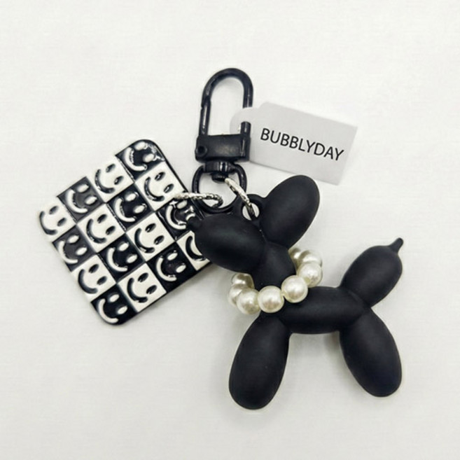 버블리데이 진주목걸이 강아지 키링