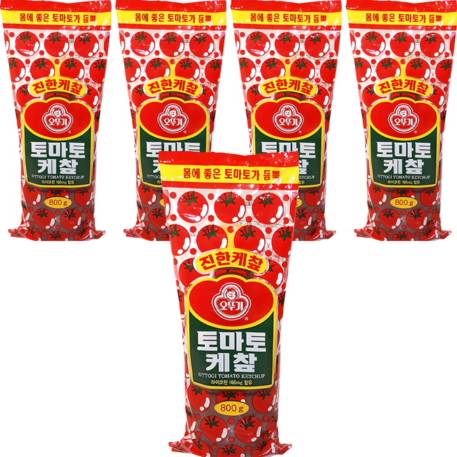 오뚜기 토마토 케챂, 800g, 5개