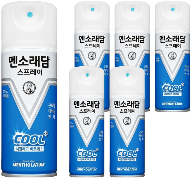 멘소래담 쿨 스프레이 175ml, 1개입, 6개