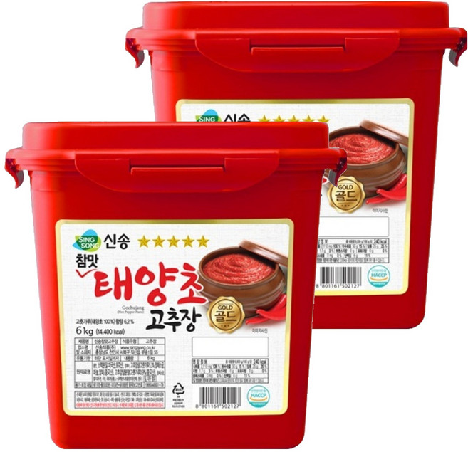신송 참맛 고추장, 6kg, 2개