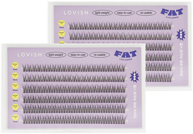 러비쉬 부분 속눈썹 세트, 2개, 004