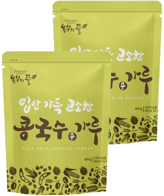 농부의뜰 콩국수용 가루, 850g, 2개