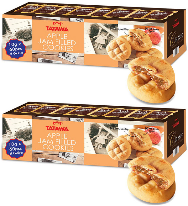타타와 사과잼쿠키 60p, 600g, 2개