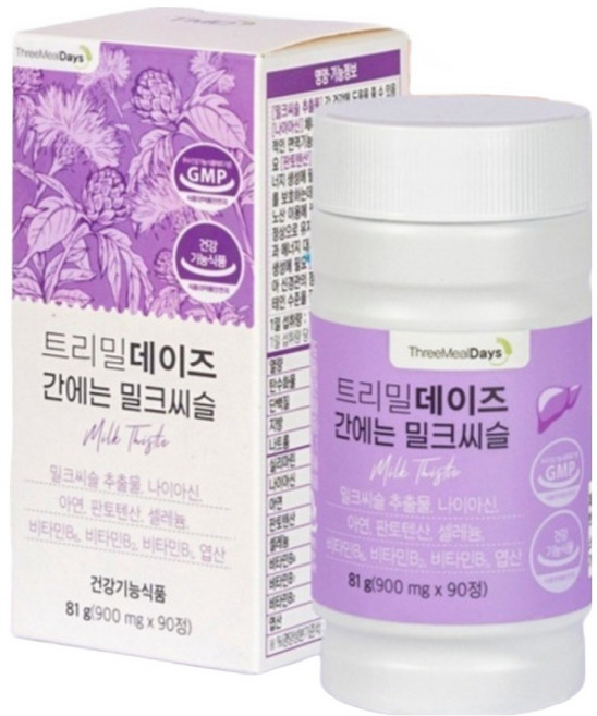 트리밀데이즈 간에는 밀크씨슬 81g, 90정, 1개