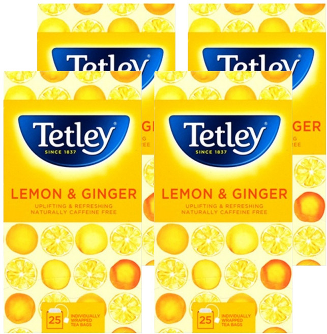 테틀리 레몬&진저 티백, 1.5g, 100개, 4개