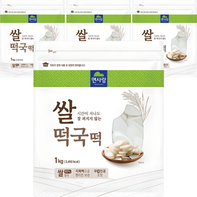 면사랑 쌀떡국떡, 1kg, 4개
