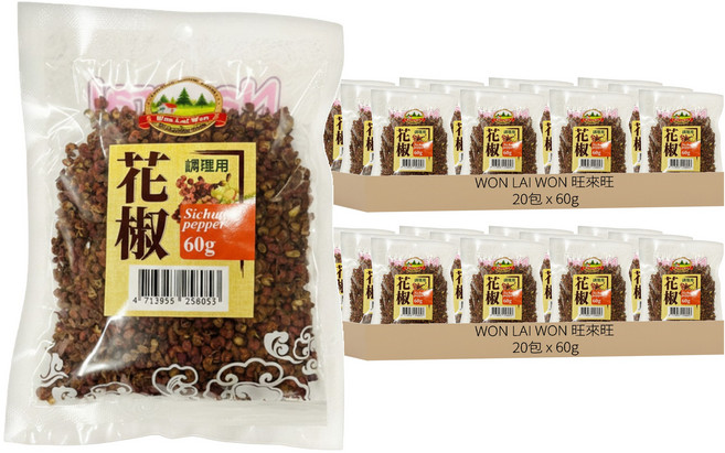 WON LAI WON 旺來旺 花椒, 60g, 40包