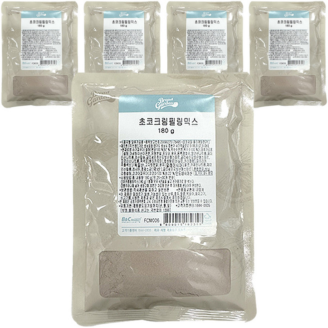 브레드가든 초코크림 필링 믹스, 180g, 5개