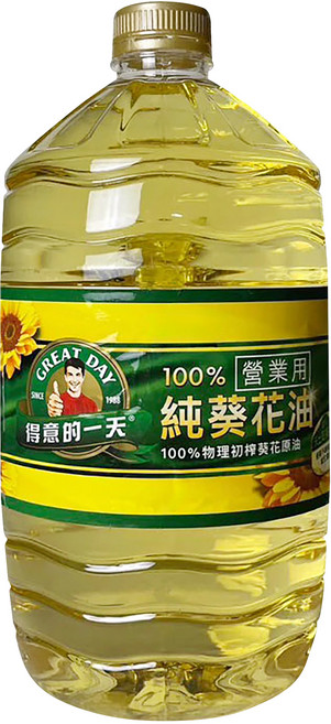 得意的一天 100%純葵花油, 5L, 1瓶