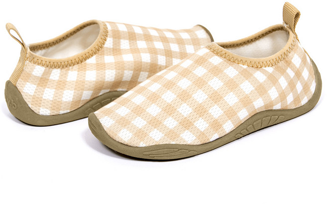 bayb 아동용 깅엄 체크 아쿠아슈즈