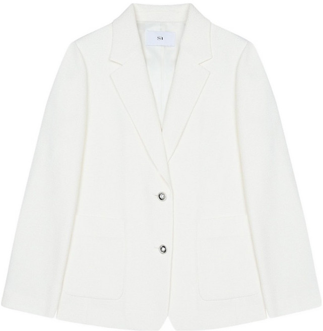 SI FASHION (SI) 女款寬鬆版型粗花呢外套 SKJAB1106