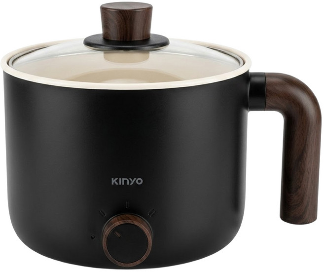 Kinyo 多功能陶瓷美食鍋 黑色, FP-0876