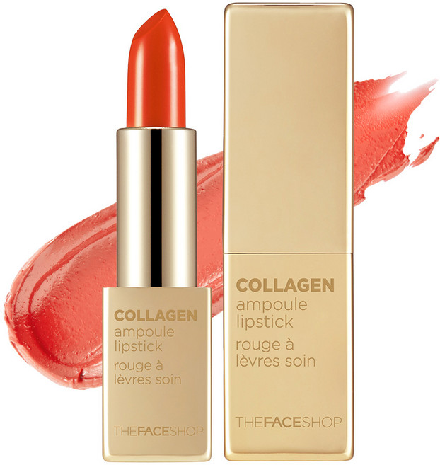 더페이스샵 콜라겐 앰플 립스틱, 1개, 10 오렌지블라스트