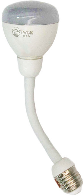 TOYAMA 特亞馬 LED雷達感應燈 可彎式E27螺旋型 4.5W MO.03B11 212 x 60mm 80g, 燈泡色, 1個