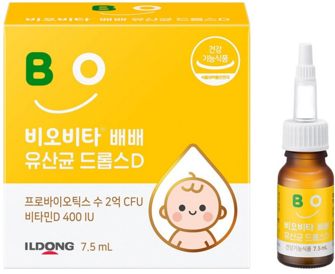 비오비타 유아 배배 유산균 드롭스D, 7.5ml, 1개