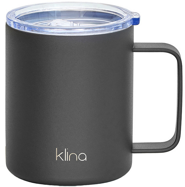 클리나 이지 머그 텀블러, 챠콜, 415ml, 1개