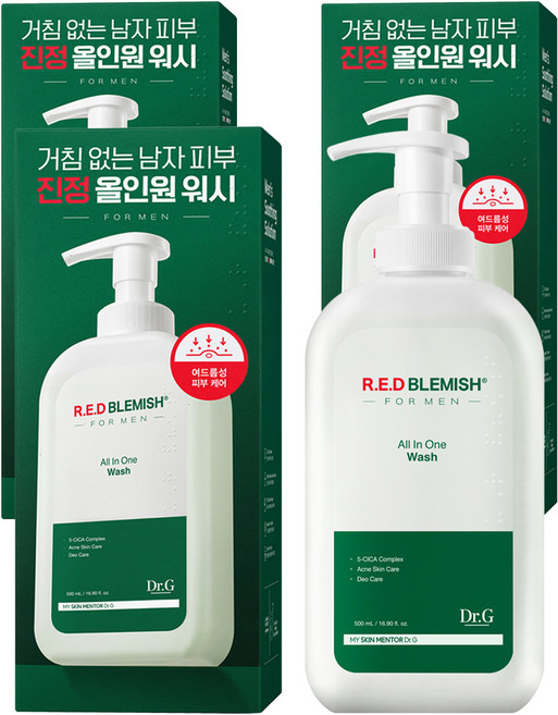 닥터지 레드 블레미쉬 포맨 올인원 바디워시, 500ml, 3개