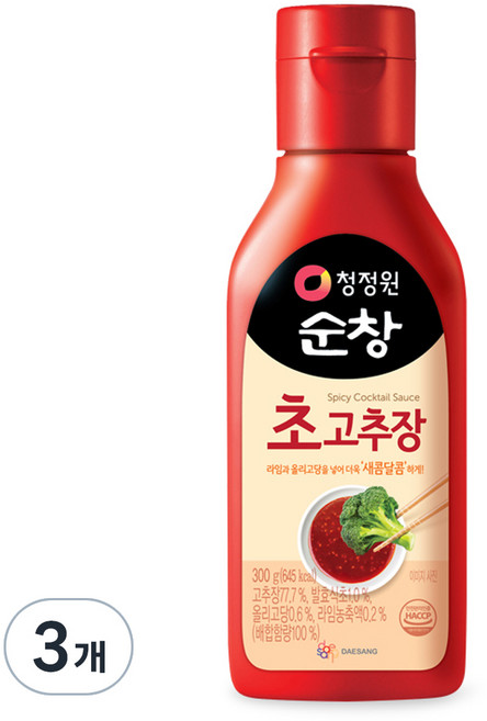 청정원 순창 초고추장, 300g, 3개