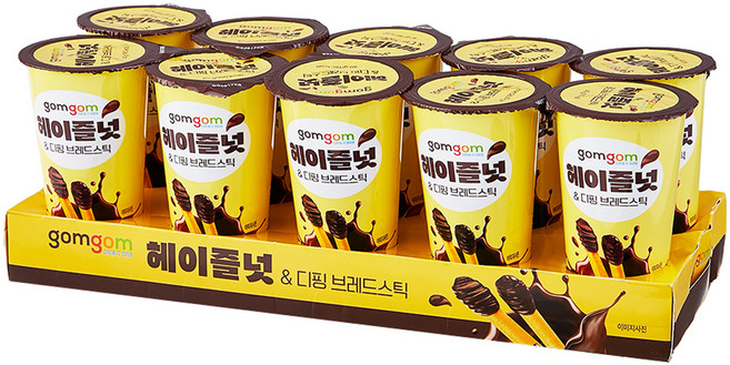 곰곰 헤이즐넛 & 디핑 브레드스틱 10p, 400g, 1개